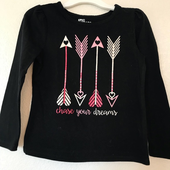 Epic Threads Other - Girls 5T Black Arrows Shirt  - Epic Threads